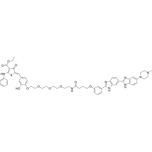 HOE 33187-O-CONH-PEG4-phenol-thiophenone-NHPh-COOEt 2641500-83-4